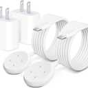 2 Pack Wall Fast Charger for Google Pixel Watch 3, Google Pixel 2 Smart Watch Charger Replacement Charging Cord Adapter Magnetic Google Pixel Smartwatch USB-C Fast Charging Cable Accessories White