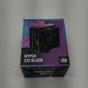 Cooler Master Hyper 212 Black CPU Air Cooler, SickleFlow 120 Edge PWM Fan, Aluminum Top Cover, 4 Copper Heat Pipes, 152mm Tall, AMD Ryzen AM5/AM4, Intel LGA 1851/1700/1200 Brackets