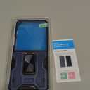 VEGO for Galaxy Z Flip 7 Case [Built-in Screen Protector][Anti-Scratch] [Hinge Protection] Military Drop Protection Ring Kickstand Phone Case for Samsung Galaxy Z Flip 7 5G 2025(Not for Flip 7FE)-Blue