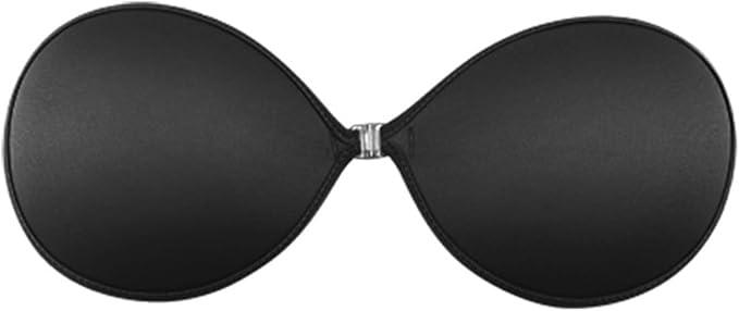 Sticky Bra Adhesive Bra,Strapless, Backless Reusable,Silicone Bra,Sticky Push-Up Bra & Nippl Pasties for Women Girls, Size S