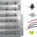 Dryer Heating Element 61927 Replace for 61928 Y503978 510329p 503404 0610067 964p3 Wpy503978 Compatible with Whirlpool Maytag Speed Queen Amana Admiral Crosley and Magic Chef Thermal Fuse
