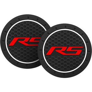 2PCS 2.75 Inch Cars Coasters Compatible with Chevy Camaro RS Cars Interior Accessories