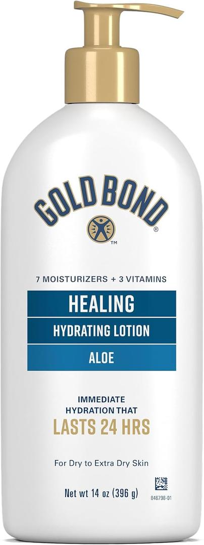 Gold Bond Ultimate Healing Skin Therapy Lotion with Aloe, 14 oz., Non-Greasy & Hypoallergenic