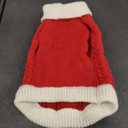 Small Dog Sweaters with Leash Hole Turtleneck Dog Sweaters Knitwear Warm Soft and High Stretch Pet Clothes S