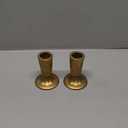 Cast Iron Taper Candle Holder Set of 2, Antique Brass Candlestick Holders Decorative Candle Stand, Tapered Candle Holders Tall Set for Wedding, Holiday, Home Decor, Christmas Decoration (Gold)