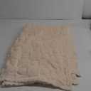 FY FIBER HOUSE Throw Blankets with Heart Checkered,Soft Warm Blankets for Lover Mom Father Friends Gifts,Washable Lightweight Fuzzy Blanket for Couch Sofa Bed All Season(Beige,80"x120")