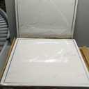 Sunnyglade 24-Pack Drop Ceiling Tile 2ft x 2ft, Smooth White PVC Ceiling Panel 24 x 24in, 7mm thicknesses Waterproof Reusable and Fire-Rated, 48 Sq. Ft (12, White)