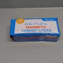 20 Pack Magnetic Cabinet Locks Baby Proofing - Vmaisi Children Proof Cupboard Drawers Latches - Adhesive Easy Installation