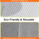 2 x 2 Pcs Static Pet Hair Removal Gloves for Dogs & Cats, Newly Upgraded Thickened Reusable Electrostatic Hair Removal Gloves, Pet Hair Removal Tool for Clothing, Couch, Carpet, Car Seats (1 Pcs Grey + 1 Pcs Pink)