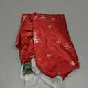 Horaldaily Christmas Tablecloth 70X70 Inch Round, Winter Snowman Trees Red Washable Seasonal Table Cover for Party Picnic Dinner Decor