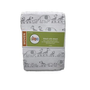 Circo Woven Fitted Crib Sheet Baby 100 Cotton Jungle Safari Bed Craft Item