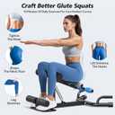 3 Colors Deep Squat Machine for Women, Adjustable Glutes Trainer Machine, Core & Abs for Low Impact Lower Body Workouts, Easy to Assemble Home Gym Push-Up Exercises, 350Lbs Weight Capacity