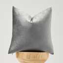 Dark Grey Pillow Covers 18x18,Velvet Square Throw Pillows Modern Covers Pack of 2 Decorative Pillows for Living Room Couch Sofa Luxury Solid Pillow Cases
