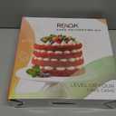 RFAQK 90PCs Cake Decorating Kit with Leveler, Baking Supplies Gift Includes Cake Stand Turntable, 24 Numbered Icing Tips, 55+1 Piping Bags, 2 Frosting Spatulas, 3 Scrappers, Video Course & Booklet (Blue)