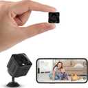Spy Cam, 4K Hidden Camera, mini Camera, Nany Cam, WiFi Small Cameras for Home, Pets, Baby, Wireless, Night Vision Mode, Security Cam with APP