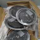 WB30M1 WB30M2 GE Electric Stove Burners Replacement Element with Stove Burner Covers Drip Pans for Electric Stoves Compatible with GE Hotpoint Electric Range Stove Top