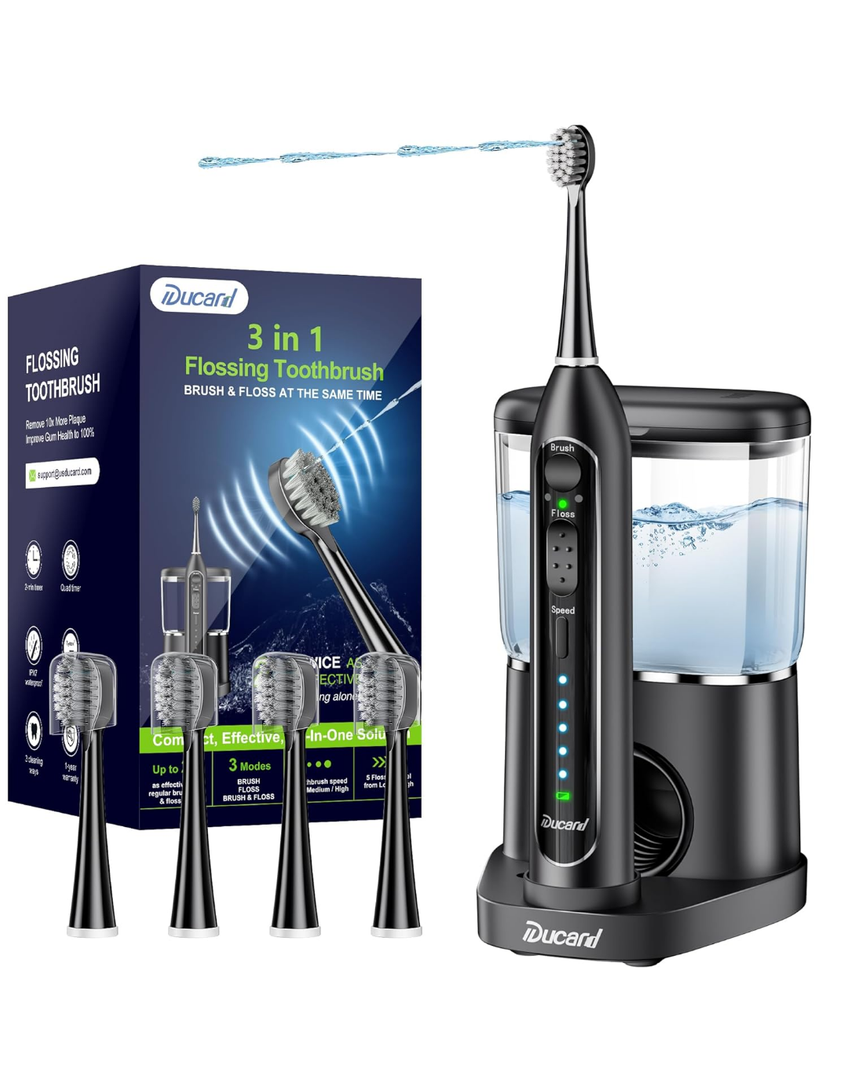 Electric Toothbrush with Water Flosser
