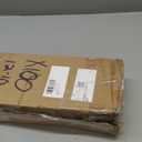 Adjustable Panel Track Blinds Manual Blackout Vertical Blinds for Sliding Door (Blackout - Texture White, 74" W x 96" H)