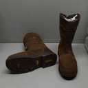 Georgia Boot Athens SuperLyte Alloy Toe Waterproof Wellington Pull-On, Brown, Size 10(M)