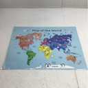MWB World Map Wall Art Poster for Kids - Educational Map Posters for Kids includes Countries, States, Capitals & Pictures | Perfect for Classroom Decor or Home | 18" x 24" Laminated Durable Poster