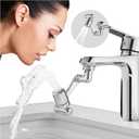 Patented CECEFIN 1080Swivel Faucet-Extender Sink-Aerator - 2-Mode Splash Water Tap Extension, Kitchen Bathroom 360 Rotate Spray Attachment, Multifunctional Universal Robotic Arm -Wash Hand/Hair/Face