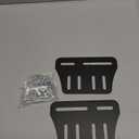 2PCS Heavy Duty Bed Frame Adapter/Connector Plate for Headboard, Adjustable Metal Frame Modification Brackets, Black (Full)