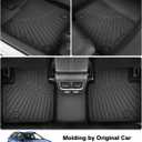 Powerty Floor Mats for 2024 2025 2026 Subaru Crosstrek Accessories All Weather Floor Liner 3D TPE 1st & 2nd Row Floor Mat Heavy-Duty Floor Liners