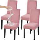 HZDHCLH Waterproof Chair Covers 4 Pack, Spandex Dining Chair Slipcovers, Protectors for Kitchen and Dining Room Chairs