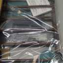 Babelio Baby Gate for Stairs & Doorways, 26-43" W 28" H No Bottom Bar| Easy Installation| One-Handed Operation| Auto-Close| Hardware Mount (Drill Needed) Safety Dog/Pet Gate (Black Wood Pattern)