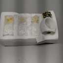 DII Decorative Unique Novelty Napkin Ring Set, Gold Pineapple, 6 Count (One Size)