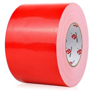 BOMEI PACK 6" Red Duct Tape,Wider Roll,6 Inches x 60 Yards,9 Mil Thick Heavy Duty,Waterproof,Flexible,No Residue and Tear by Hand,Multi-Use for Indoor & Outdoor Repairs