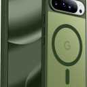 SPIDERCASE Magnetic for Google Pixel 10 Pro XL Case, Military Grade Drop Protection Slim Translucent Matte Shockproof Anti-Fingerprint Phone Case for Pixel 10 Pro XL,Green