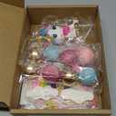 29 PCS Unicorn Cake Topper, Unicorn Rainbow Cake Decorations with Rainbow Stars Unicorn Balls Happy Birthday Cake Decorations for Boys Girls Kids Birthday Party Baby Shower Supplies (Star)