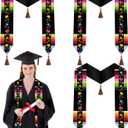 Glitopper 3 Pcs Class of 2026 Mexican Graduation Stole with Tassel