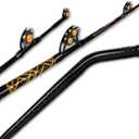Fiblink Bent Butt Fishing Rod 2 Piece Saltwater Offshore Trolling Rod Big Game Deep Drop Rod Conventional Boat Fishing Pole (6'6",120-200lbs)