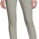 Hybrid & Company Super Comfy Stretch with Full Elastic Waist Pull On Millennium Twill Pant KP44972 Stone S