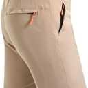 Rapoo Men's Athletic Workout Short Shorts 7 Inch Inseam Elastic Waistband Summer Quick Dry Light Weight Stretch Comfortable Gym Shorts for Men Khaki, S