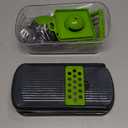 Vegetable Chopper,12-in-1 Multifunctional Food Chopper,Professional Onion Chopper with 7 Blades,Vegetable Cutter with Container for Salad,Potato,Carrot,and Garlic; Essential Kitchen Tool(Grey) (Gray)