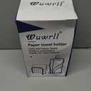 Paper Towel Holder Countertop, Stainless Steel Paper Towel Roll Holder and Paper Napkinholder Set, Standing Paper Towel Roll Holder Stand with Weighted Base Suction Cups (Gold)