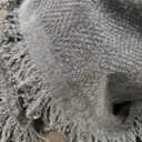 Grey Sofa Cover, Chenille Chair Cover Solid Color Herringbone Textured with Fringed 2 Seater(180X280CM)