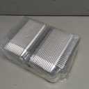 100 Pcs Clear Hinged Plastic Containers with Lids,Individual Cake Slice Containers,Square Plastic Food Container,Disposable Clamshell Take Out Containers for Cakes,Cookies,Pasta,Sandwiches,Salad