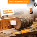 Log Milling Jig for Bandsaw Adjustable Log Holder for Processing Logs into Boards, Bandsaw Log Sled with Acrylic Guide Plate, Heavy-Duty Steel & 3D Printed Clamp for Woodworking
