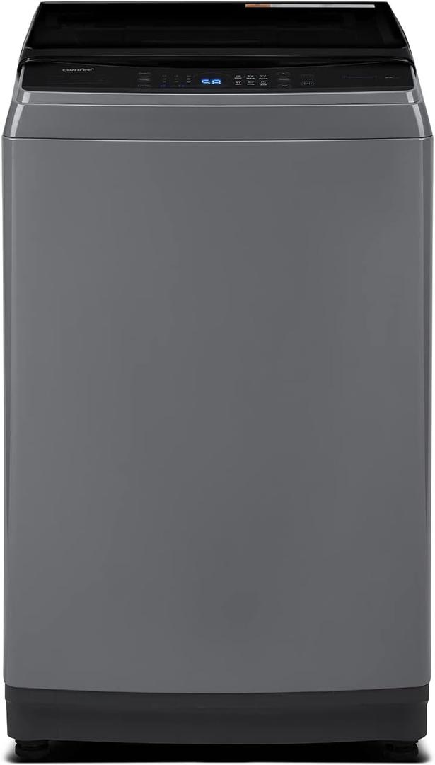 COMFEE Washing Machine 2.4 Cu.ft LED Portable Washing Machine and Washer Lavadora Porttil Compact Laundry, 8 Models, Environmentally Friendly, Child Lock for RV, Dorm, Apartment Magnetic Gray