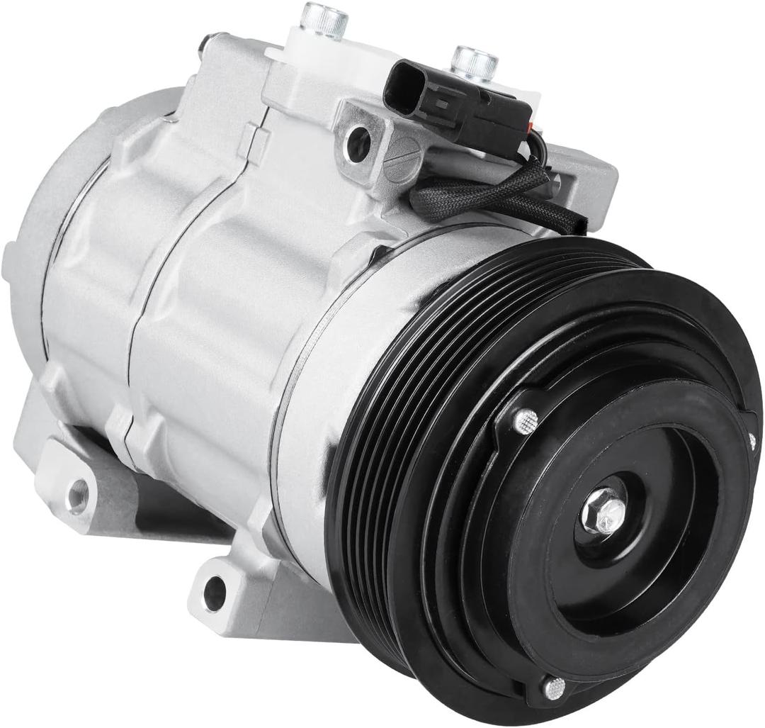 Air Conditioning Compressor & A/C Clutch for Ford F-150 & Expedition 2007-2014, F-250 2007-2009, F250 F350 Super Duty 07-10, F-350 08-09, Lobo 01-14 & 16-17, Lincoln Mark LT 07-08, Navigator 07-14