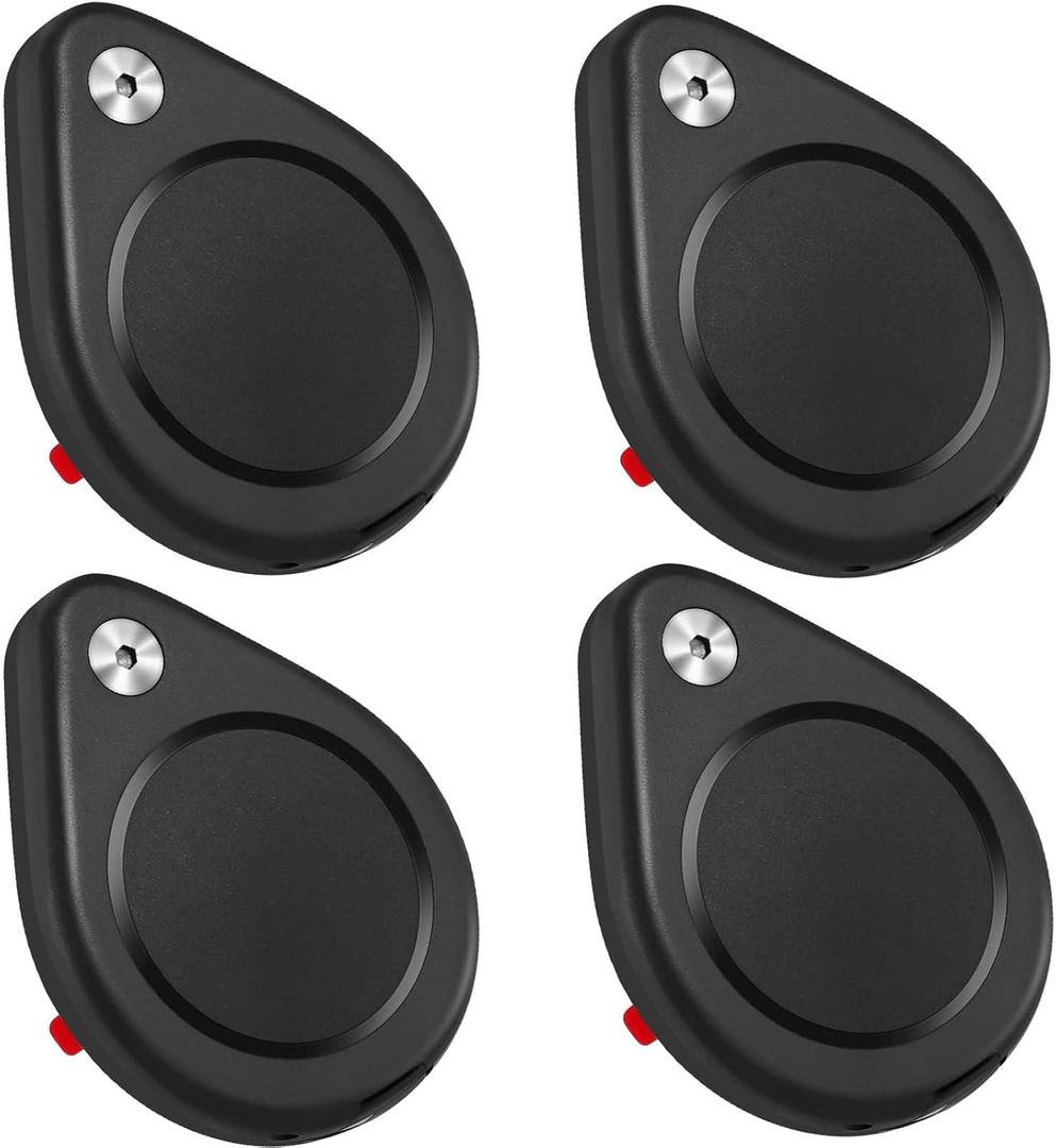 Surface Adhesive Mount for airtag-The Secure Adhesive Lock Case for airtag, Discreet, Security Tool, for Car, Truck, Skis and More(4Pack,Black)