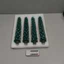 Christmas Decorations Indoor, Christmas Decor-Christmas Tree Taper Flameless Candles Battery Operated with Remote Timer, Xmas Candlestick Home Table Mantel Room Decor, 4 Pack(Green&White) Large, 11.4"