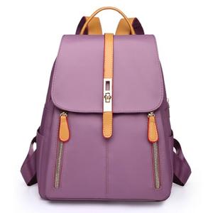 YUNZLAN Cute Korean Style Backpack Purse for Women Medium Size Girls Travel Satchel Handbag Small College Bookbag -Purple