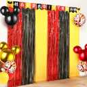 Cartoon Mouse Birthday Decorations with 2Pack Cartoon Mouse Party Streamers, 19pcs Cartoon Mouse Party Balloons & 1pcs Cartoon Mouse Birthday Banner for Cartoon Mouse Party Photo Backdrop Supplies