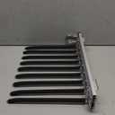 mopam Pull Out Trousers Rack 9 Arms Retractable Closet Pants Hanger Side Mounted Space Saving Trouser Hanger Rack, Right Side Installation, Black