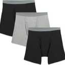Fruit of the Loom Mens Big and Tall Tag-free Underwear (Discontinued) (XX-Large, Big Man - Boxer Brief - 3 Pack